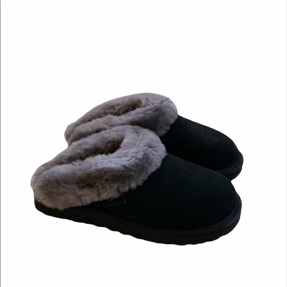 UGG | Cluggette Slippers In Black Grey Indoor Outdoor NEW - Picture 5 of 13